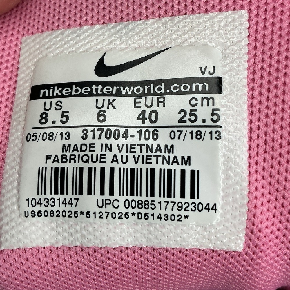 Nike Air Max Torch SL Women's US 8.5 White Silver Pink 317004-106 - Picture 6 of 6